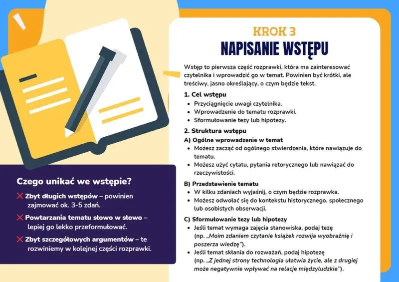 Jak napisać wstęp rozprawki, który zachwyci czytelnika