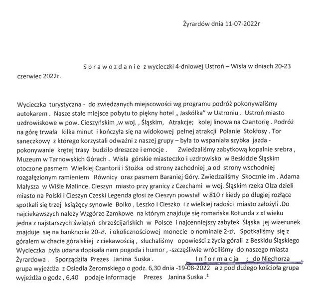 Sprawozdanie z wycieczki – jak napisać je krok po kroku i uniknąć błędów