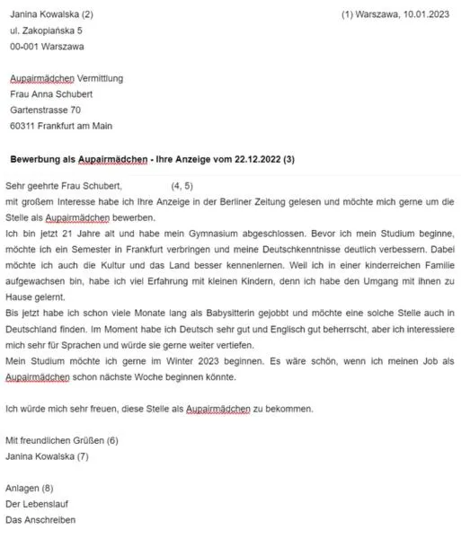 Błędy w pisaniu listu