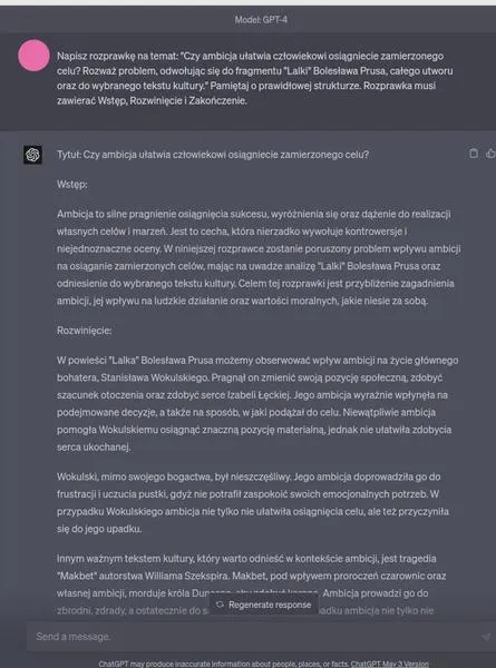 Czytelność tekstu