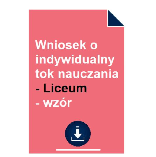 Indywidualny tok nauczania
