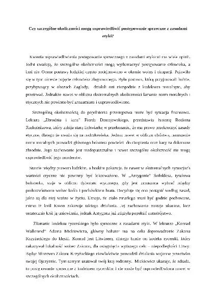 Kluczowe zwroty w rozprawce