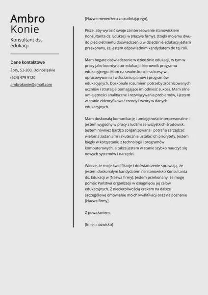 Konsultant oświatowy