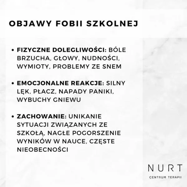 Leczenie fobii szkolnej
