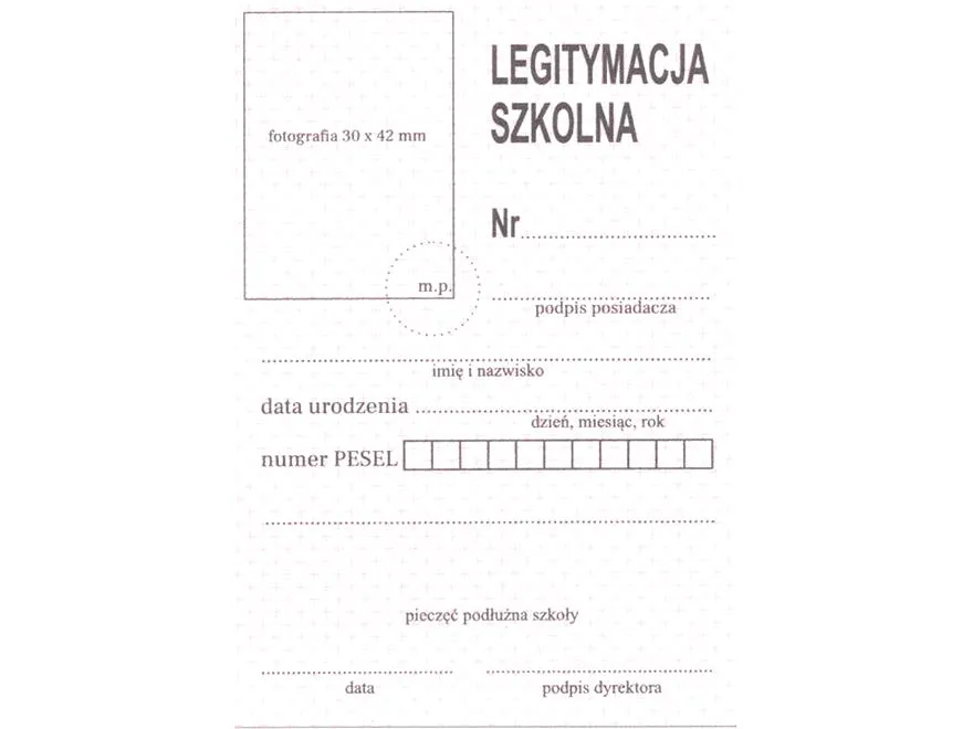 Legitymacja szkolna