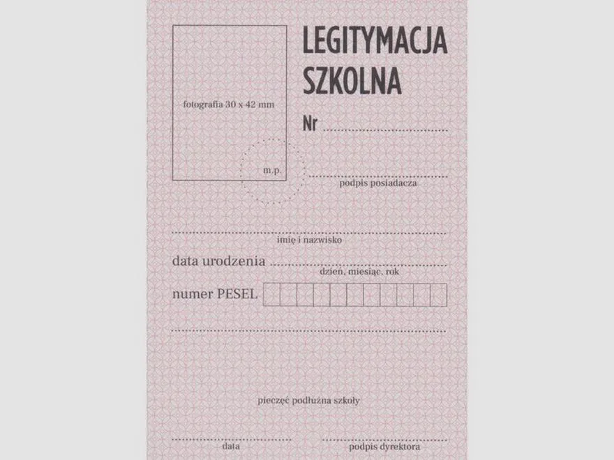 Legitymacja szkolna