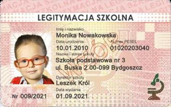 Legitymacja szkolna