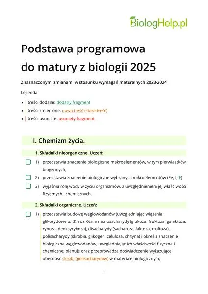 Matura z biologii