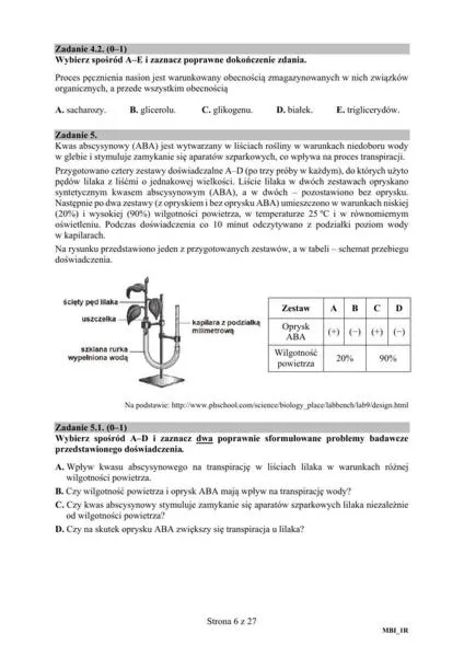 Matura z biologii