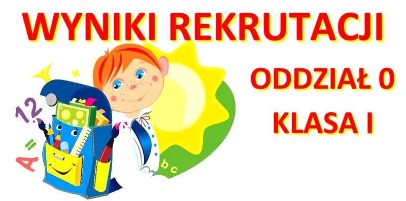 Oficjalne wyniki rekrutacji