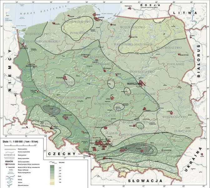 Opady deszczu w Polsce