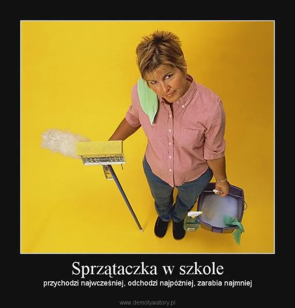 Sprzątaczka w szkole