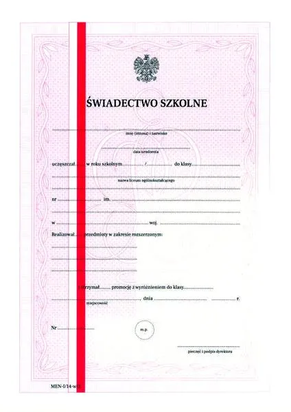 Świadectwo szkolne