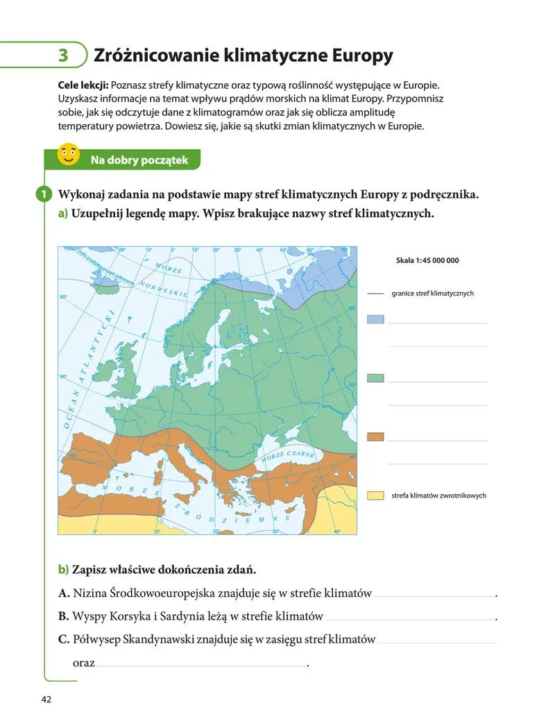 Wpływ szerokości geograficznej