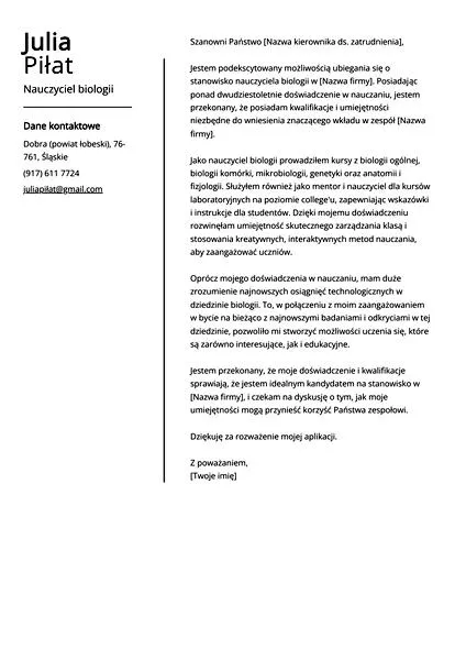 Wymagania do nauczania
