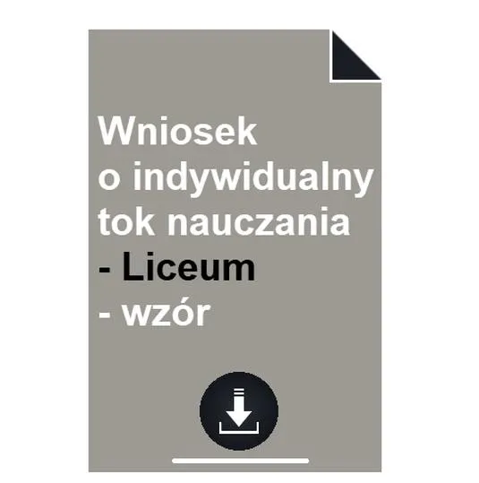Wymagania indywidualnego toku studiów