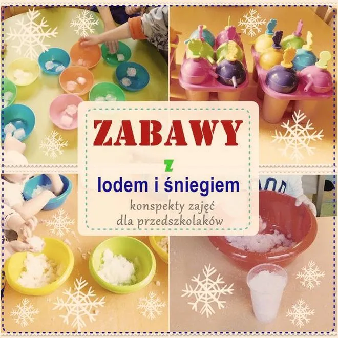 Zabawy sensoryczne z lodem