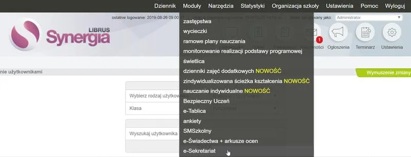 Zmiana programu nauczania