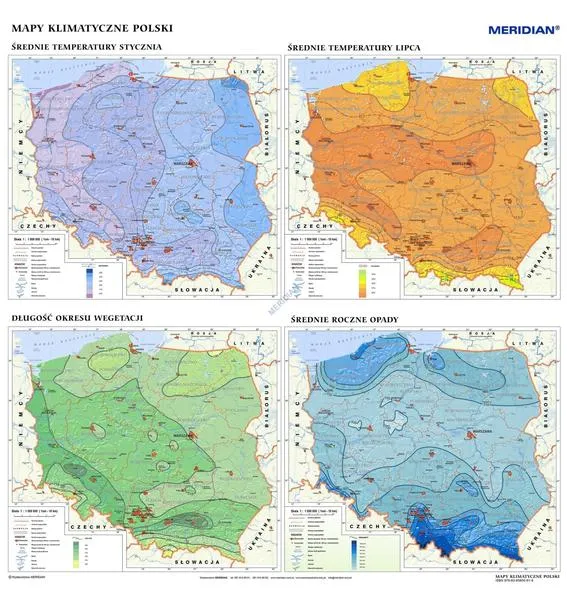 Zróżnicowanie klimatyczne w Polsce